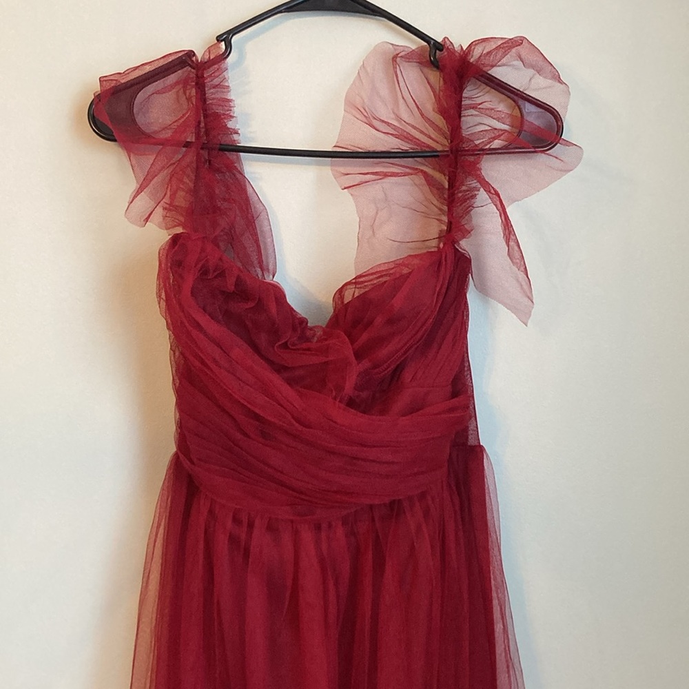 Ever Pretty maroon red bridesmaid dress - Picture 3 of 13